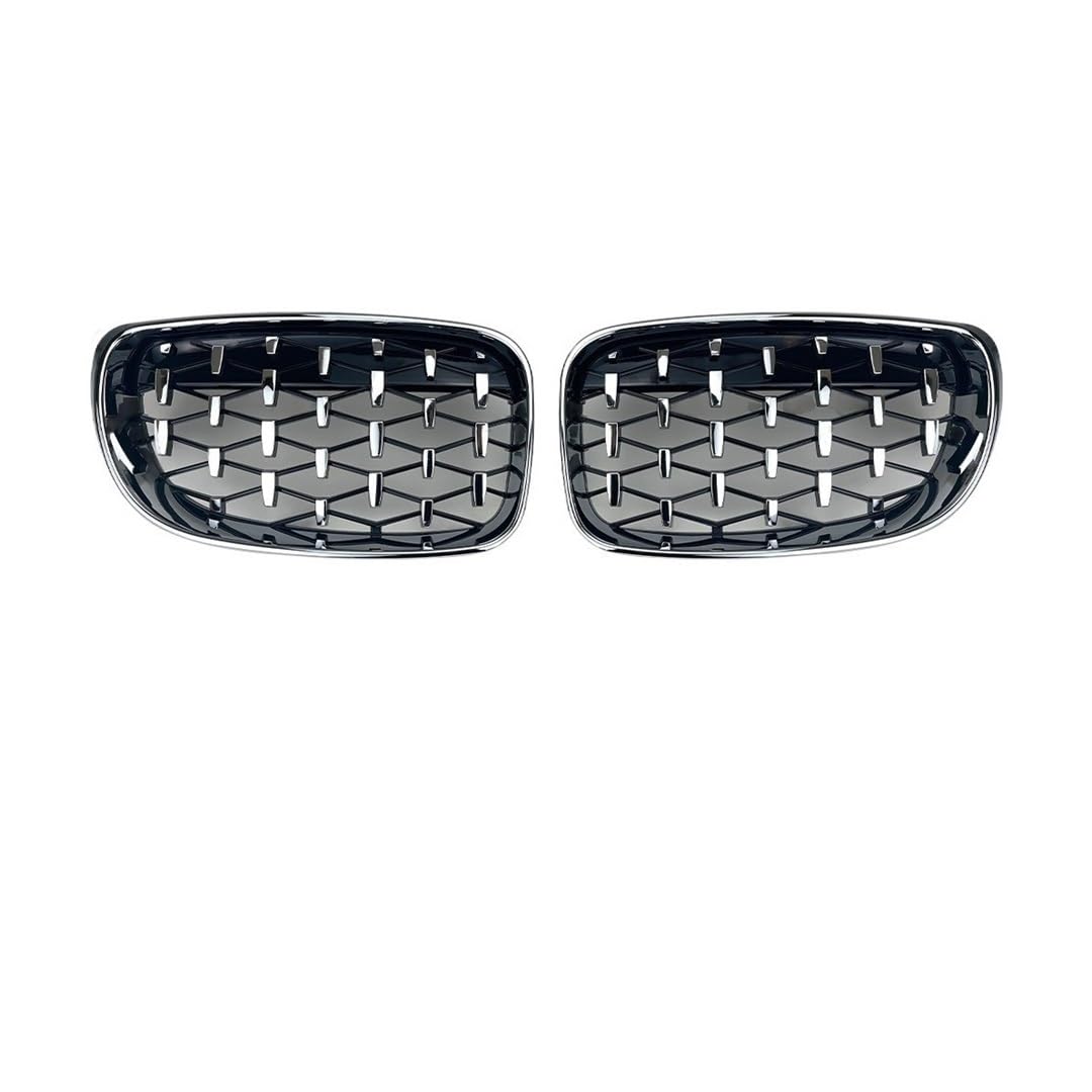 UIBHGVFG Sport Kühlergrill Kühlergrill Vorne, Tuning-Zubehör Für 1er E81 E87 E82 E88 2007–2011, Für 120i 120d 130i 135i Coupe Lamellen Kühlergrill von UIBHGVFG