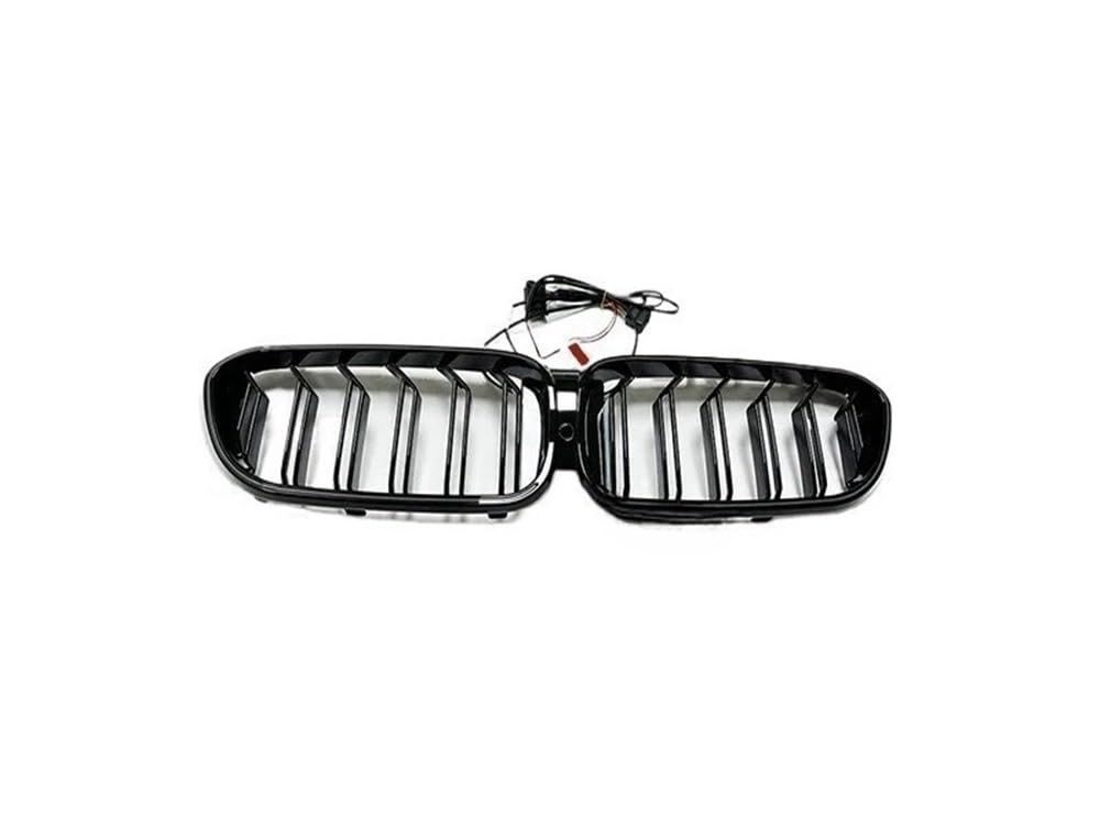 UIBHGVFG Sport Kühlergrill Lichtgitter Für 5er-Serie Für G30 Für M5 Pre-LCI 2019–2020, Gitter Vorne, Grillgitter Mit Lampe, Auto-Grilleinsätze, Zierabdeckung Lamellen Kühlergrill von UIBHGVFG