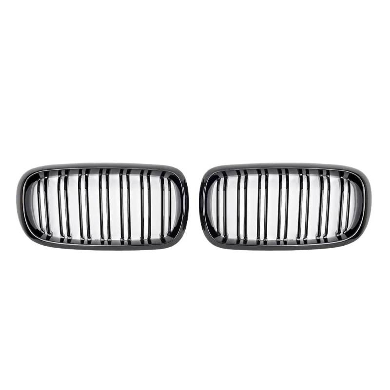 UIBHGVFG Sport Kühlergrill Paar Auto-Doppellamellen-Frontgrill-Ersatz Für F15 F16 X5 X6 2014–2017 Grills Auto-Kühlergrill-Einsätze Zierabdeckung Lamellen Kühlergrill von UIBHGVFG