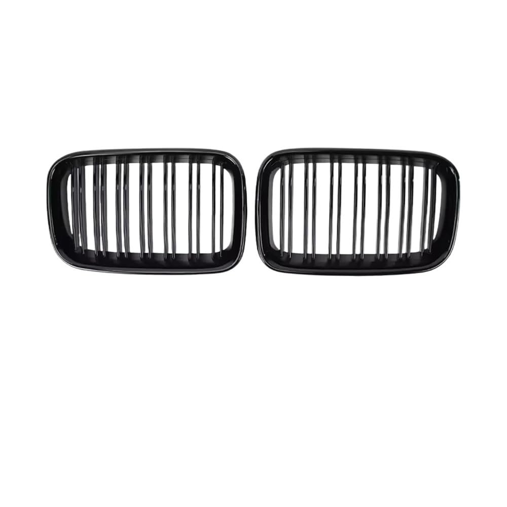 UIBHGVFG Sport Kühlergrill Passender Glänzend Schwarzer Doppellinien-Grill Für 3er E36 318i 325i 1992–1996. Grill-Tuning-Zubehör Lamellen Kühlergrill von UIBHGVFG