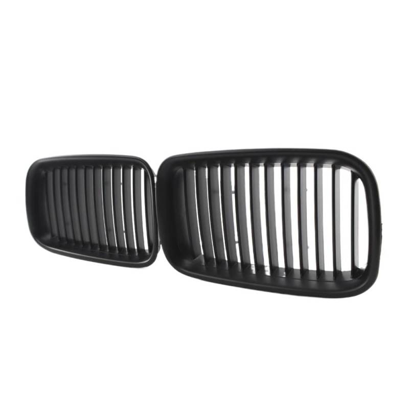 UIBHGVFG Sport Kühlergrill Schwarzer Kühlergrill ABS vorne Ersatz-Haubengrill für E36 318i 323i 325i 320i 328i 1994–1996 Lamellen Kühlergrill von UIBHGVFG