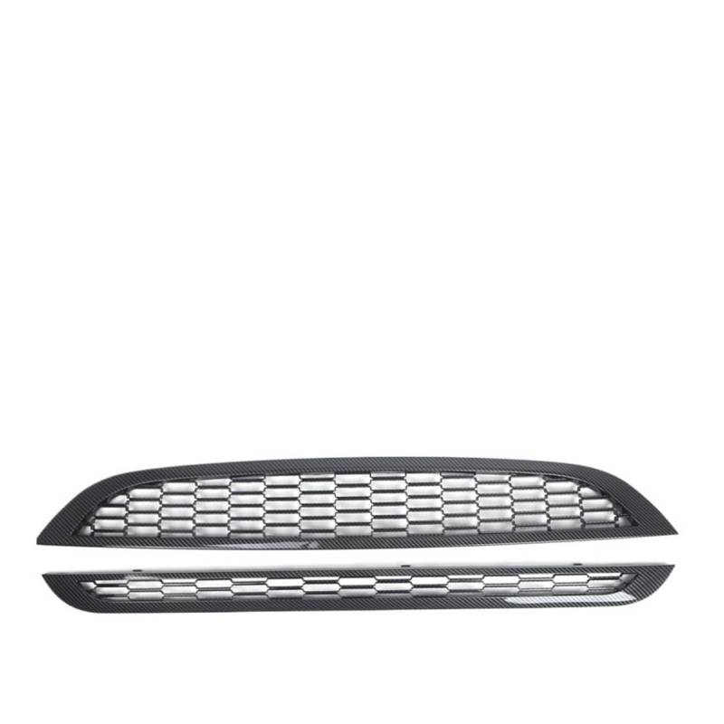 UIBHGVFG Sport Kühlergrill Vordere Obere Und Untere Grills Frontstoßstangenhaube Honeycomb Mesh Grille Guard Trim Cover Für Cooper Für R50 Für R52 Für R53 2002–2006 Lamellen Kühlergrill von UIBHGVFG