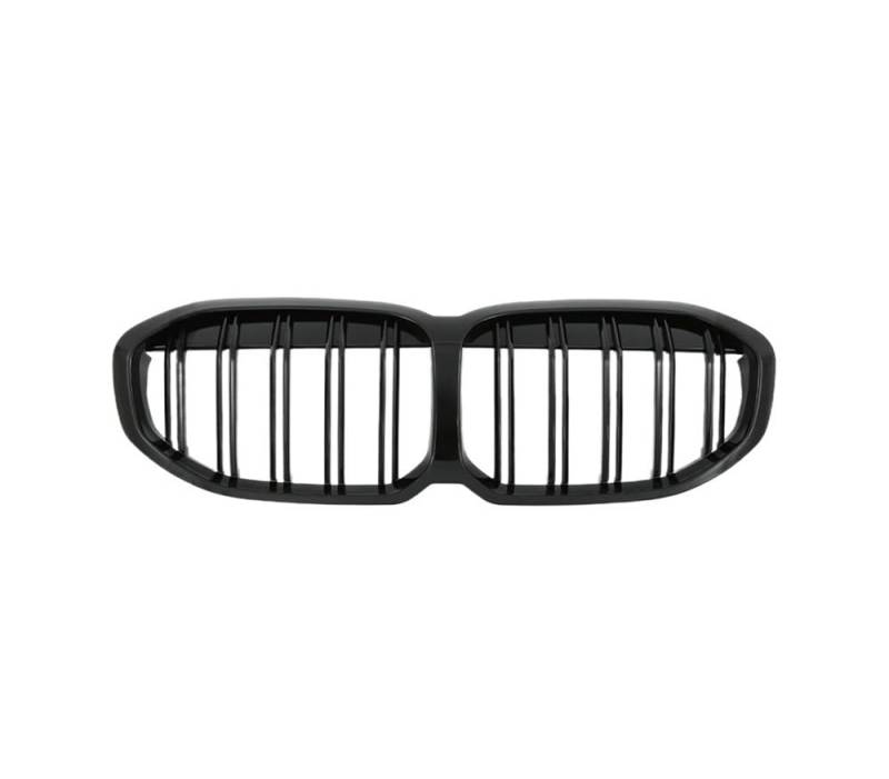 UIBHGVFG Sport Kühlergrill Vorderer Stoßstangeneinlass, Doppellamellengrill für 1er F40 128ti M135i XDrive 118i 2019–2023, Tuning-Zubehör Lamellen Kühlergrill von UIBHGVFG