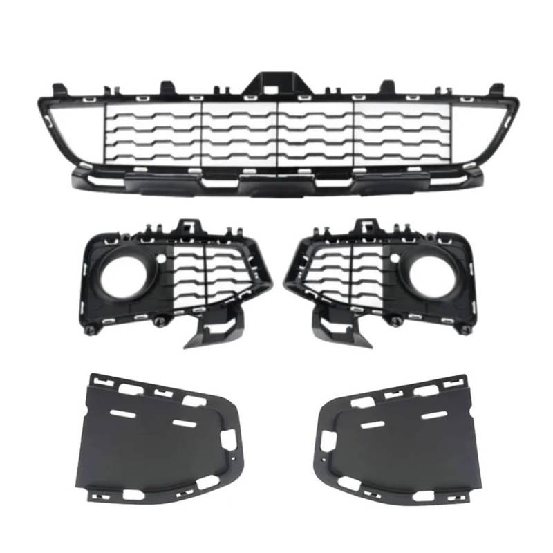 UIBHGVFG Sport Kühlergrill Vorne Mitte/Links/Rechts Nebelscheinwerfergitterabdeckung FÜR F32 F33 F36 425i 430i 435i 2013–2020 Lamellen Kühlergrill von UIBHGVFG