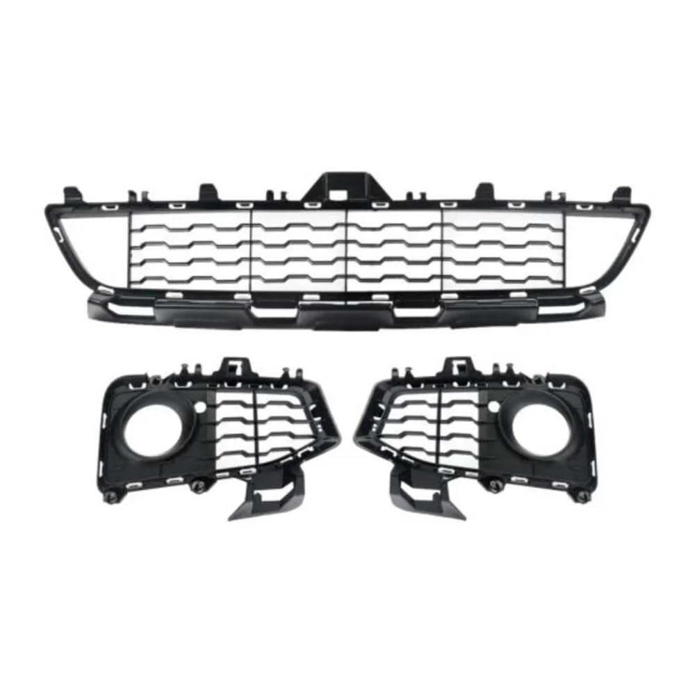 UIBHGVFG Sport Kühlergrill Vorne Mitte/Links/Rechts Nebelscheinwerfergitterabdeckung FÜR F32 F33 F36 425i 430i 435i 2013–2020 Lamellen Kühlergrill von UIBHGVFG