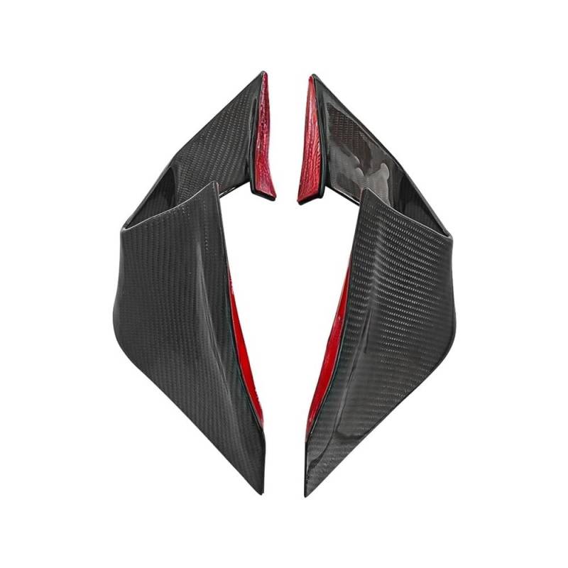 Verkleidung Heckabdeckung Motorrad Feste Wind Flügel Für Ka&wasaki ZX-25R ZX25R ZX-4R ZX-4RR 2021-2024 3K Carbon Farbe Aerodynamische Spoiler Winglet Verkleidung von UIBHGVFG