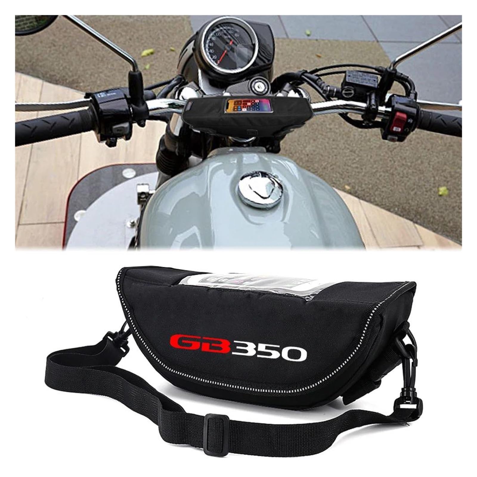 UIFCOG Motorrad Taschen Für GB350 Motorrad Lenker Tasche Lenker Lagerung Tasche von UIFCOG