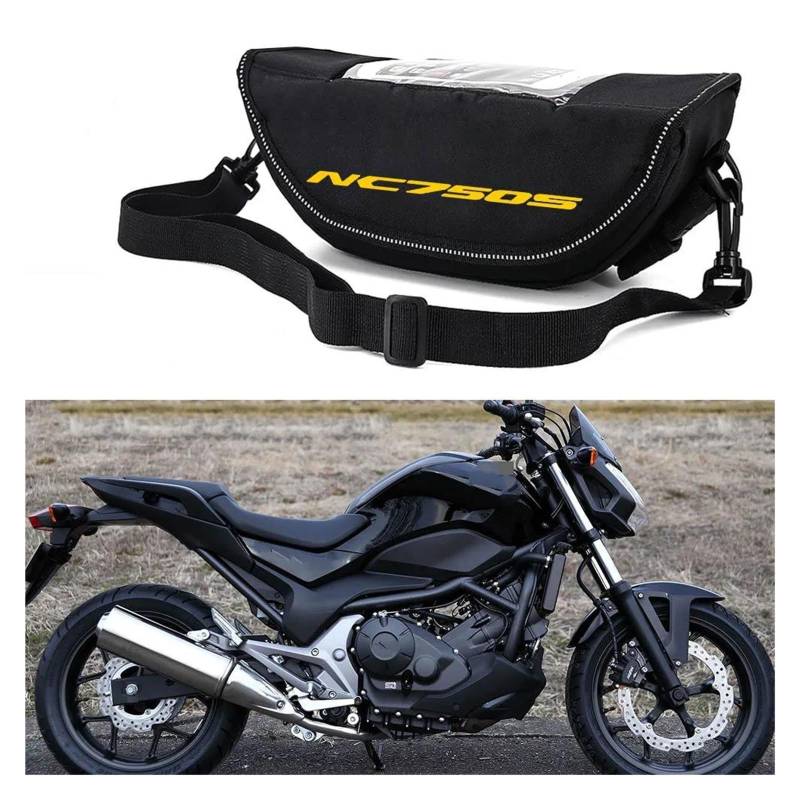 UIFCOG Motorrad Taschen Für NC750S Vielseitige Lenkertasche Motorrad Lenkertasche von UIFCOG