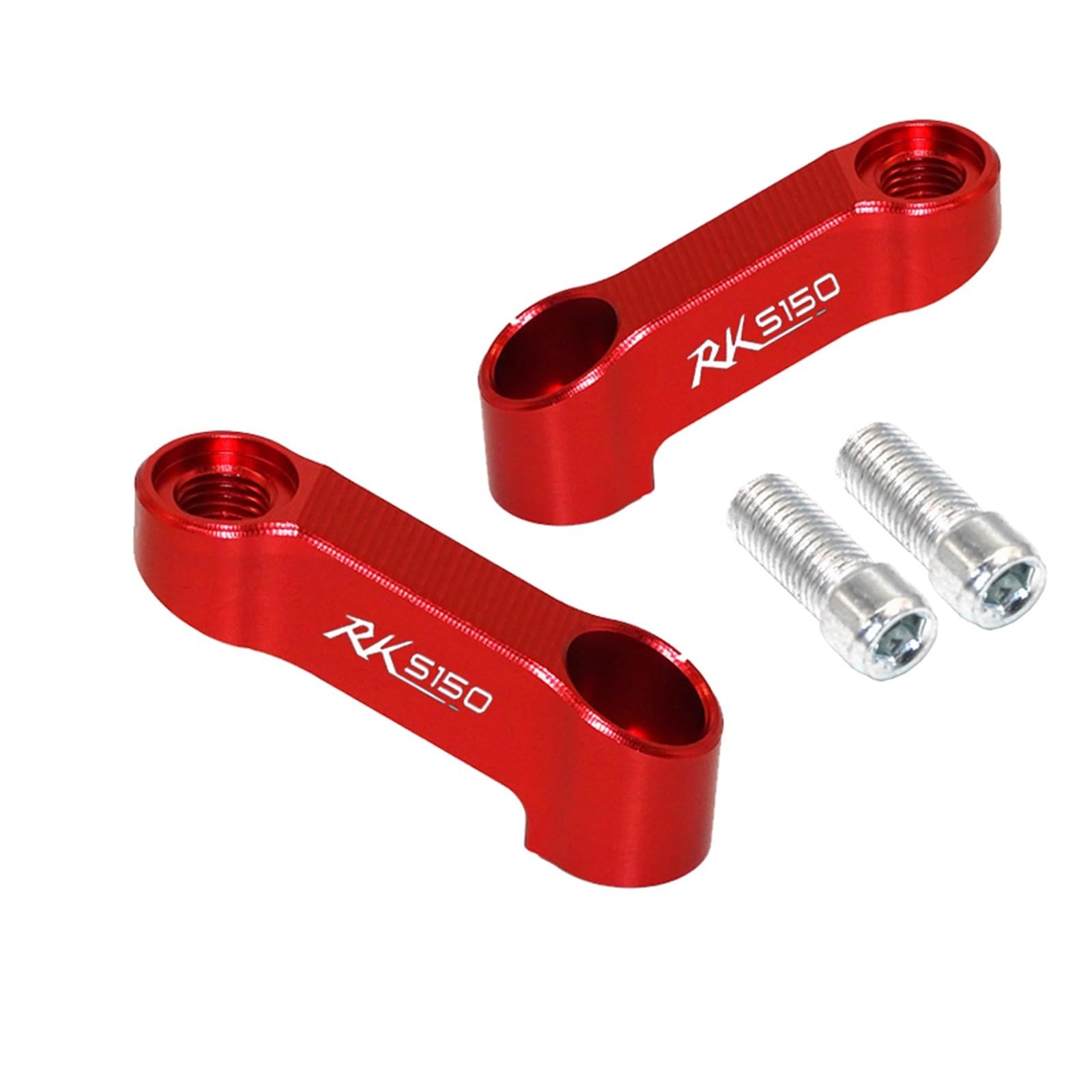 UIFCOG Spiegelhalterung Verlängerung Für Kymco RKS150 Motorrad-Rückspiegelverlängerung Riser Extender Adapter(rot) von UIFCOG