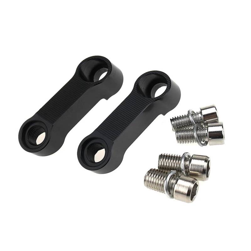 UIFCOG Spiegelhalterung Verlängerung Für YA&MAHA MT07 MT09 MT03 MT15 MT10 10MM Motorrad-Rückspiegelverlängerung Riser Extender Adapter(Schwarz) von UIFCOG