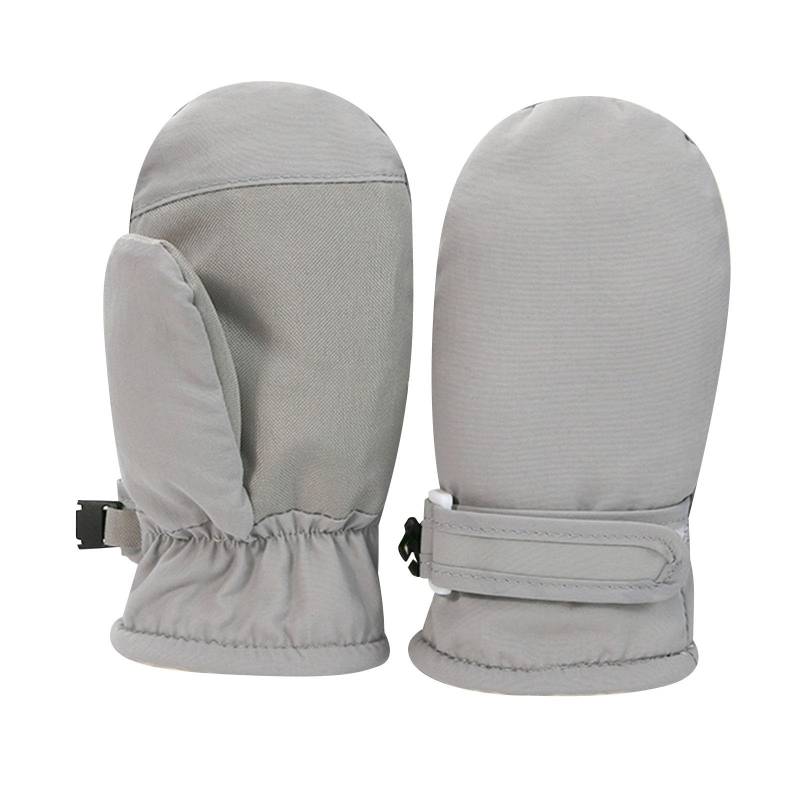 UIFLQXX Kinder Kleinkinder Säugling Jungen Mädchen einfarbige Komfort Fäustlinge Winter Handschuhe Mädchen Fäustlinge 5 (grau, L) von UIFLQXX