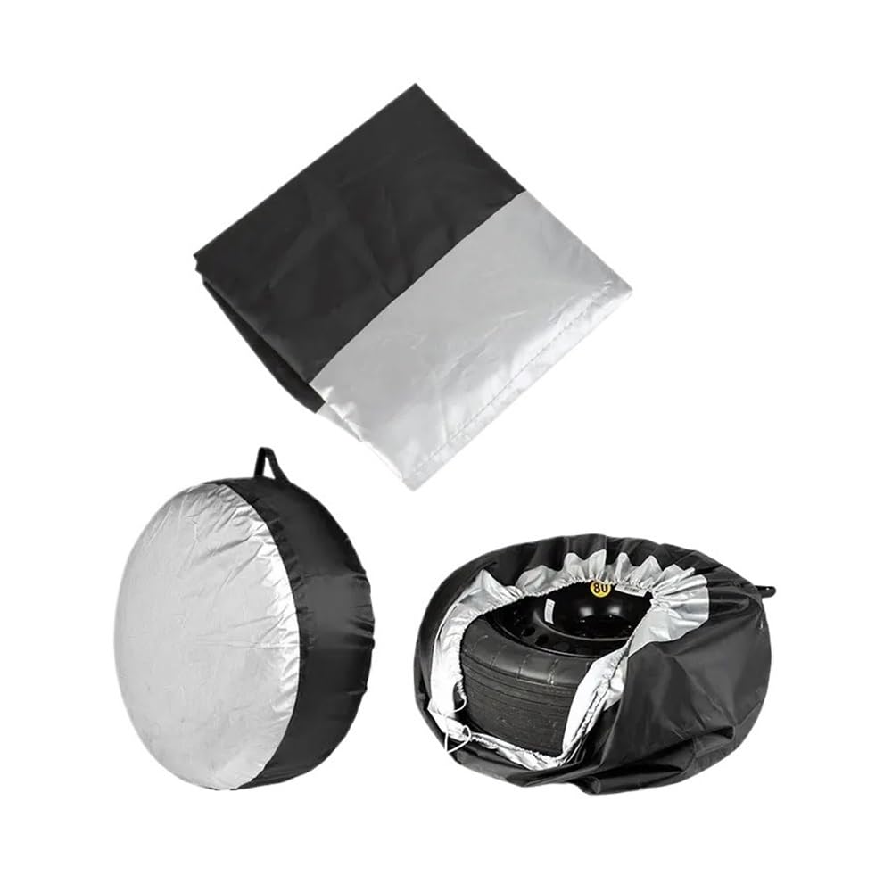 UIJIQX Reifenabdeckung Fall Auto Ersatzreifen Abdeckung Aufbewahrungstasche Tragen Tote Polyester Reifen Für Autos Radabdeckungen Staubdicht 13-18 "19-23" (L) von UIJIQX