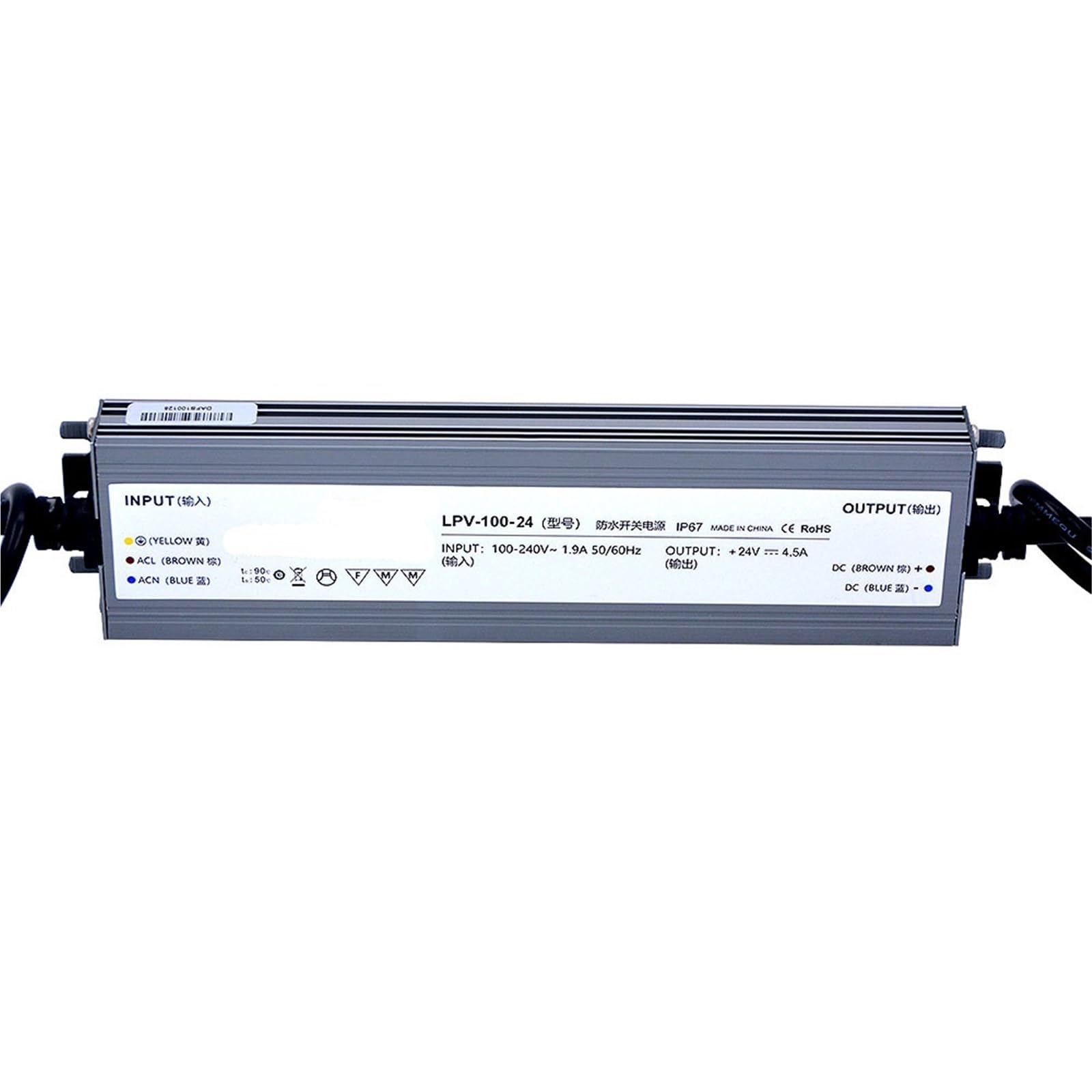 LPV-100-24 100W 24V 4,17A IP67 Schaltnetzteil 1St von UJHANXAT