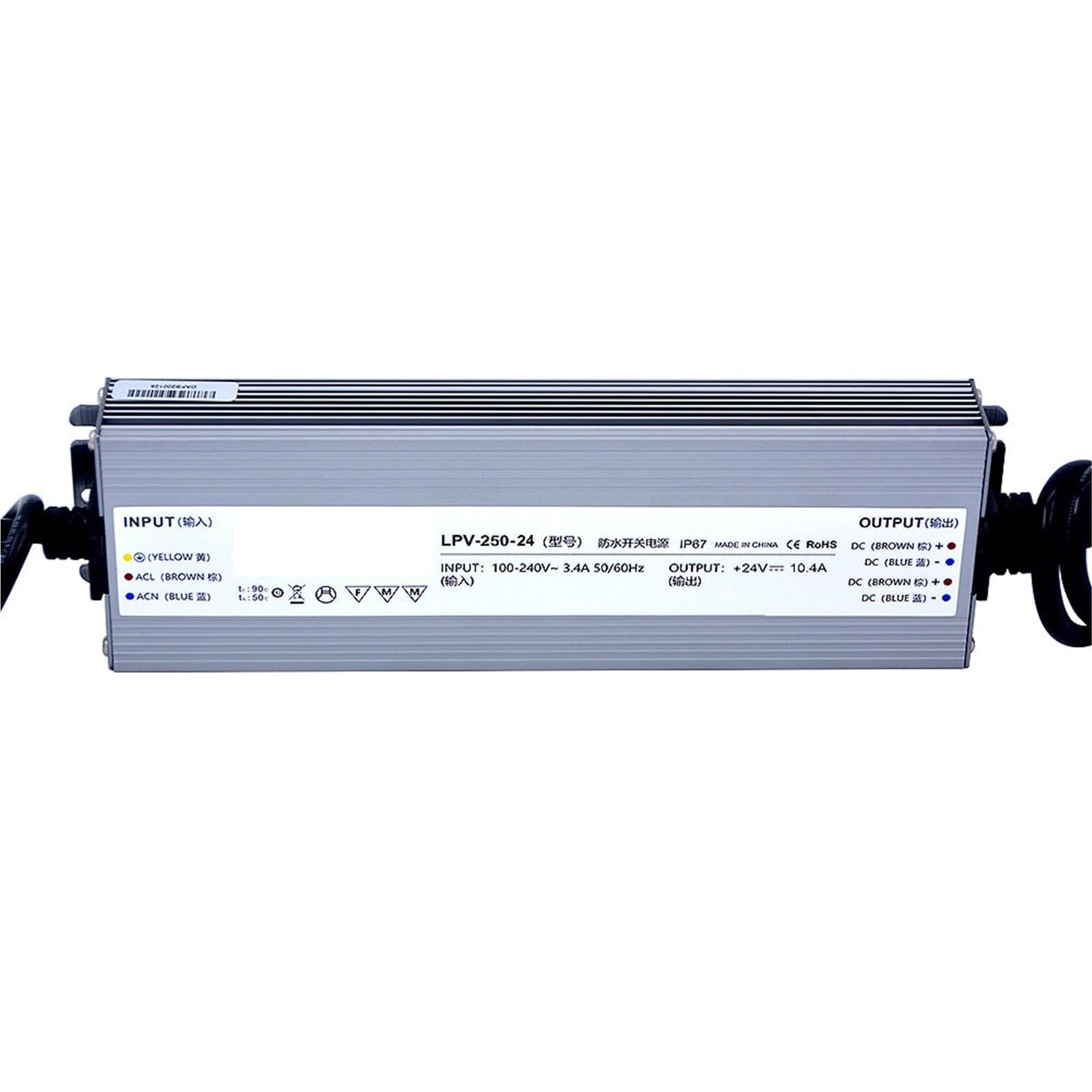 LPV-250-24 250W 24V 10,4A IP67 Schaltnetzteil 1St von UJHANXAT