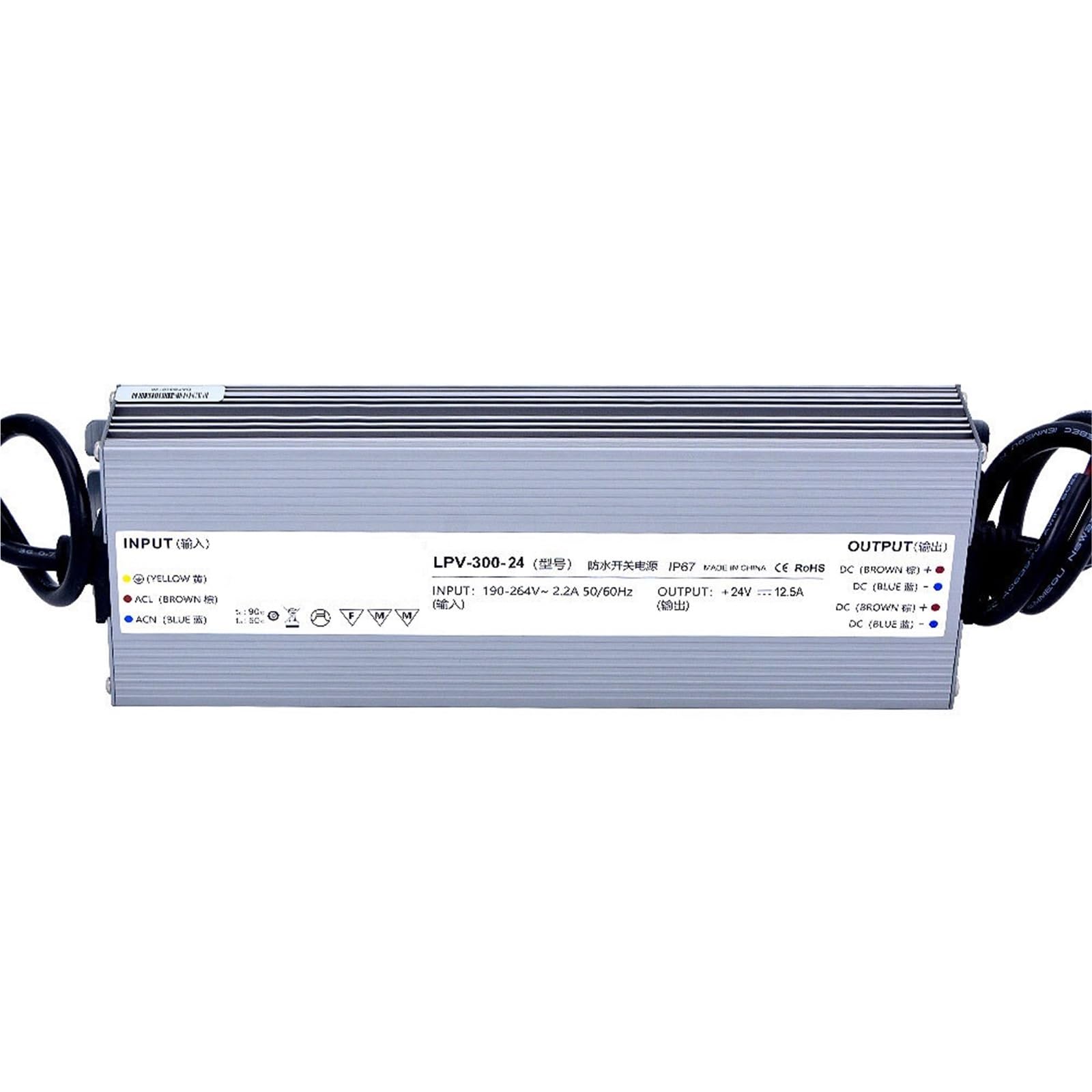 LPV-300-24 300W 24V 12,5A IP67 Schaltnetzteil 1St von UJHANXAT