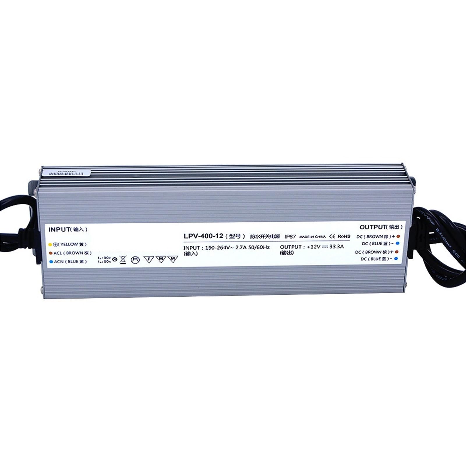 LPV-400-12 400W 12V 33,3A IP67 Schaltnetzteil 1St von UJHANXAT