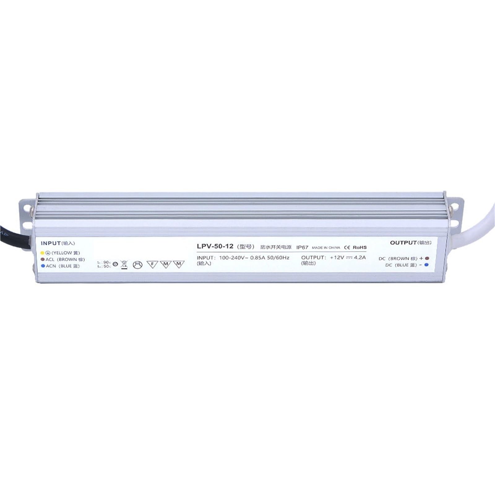 LPV-50-12 50W 12V 4,17A IP67 Schaltnetzteil 1St von UJHANXAT