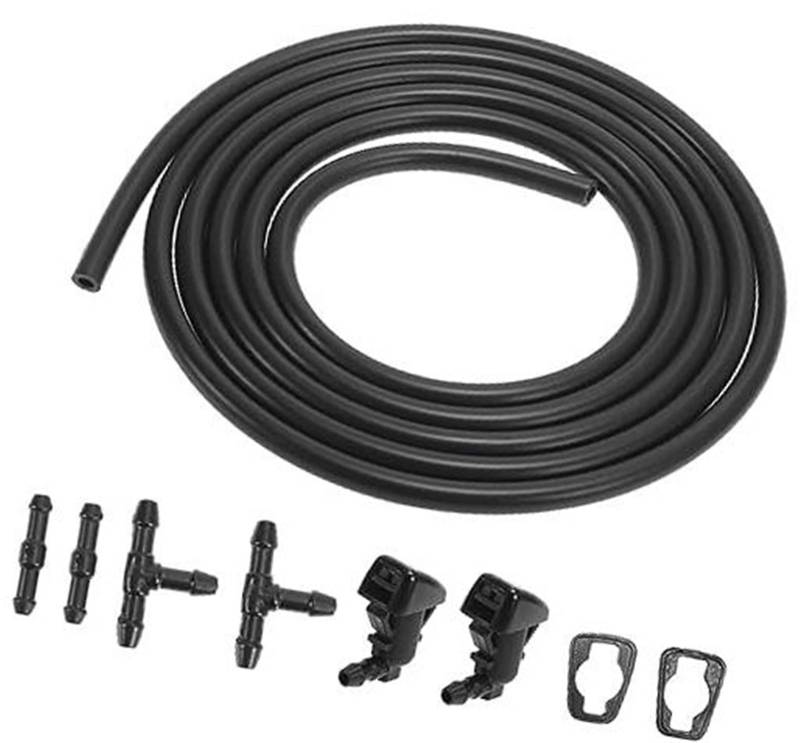 7-teiliges Auto-Frontscheibenwaschdüsenset, 2 Meter Schlauch, 7C3Z17603A, for Ford, F250 F350 F450 F550, for Super Duty, 2008 2009 2010 von UJMOK