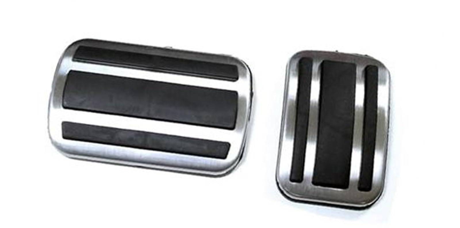 Pedalauflage, for Peugeot, 308 2007-2019 3008 5008 2016-2019 408 2014-2019 AT MT Pedalabdeckung Auto-Styling-Pads Bremsbeschleunigerpedale Autotürverkleidungsabdeckung(BLACK AT 2PIECE) von UJMOK