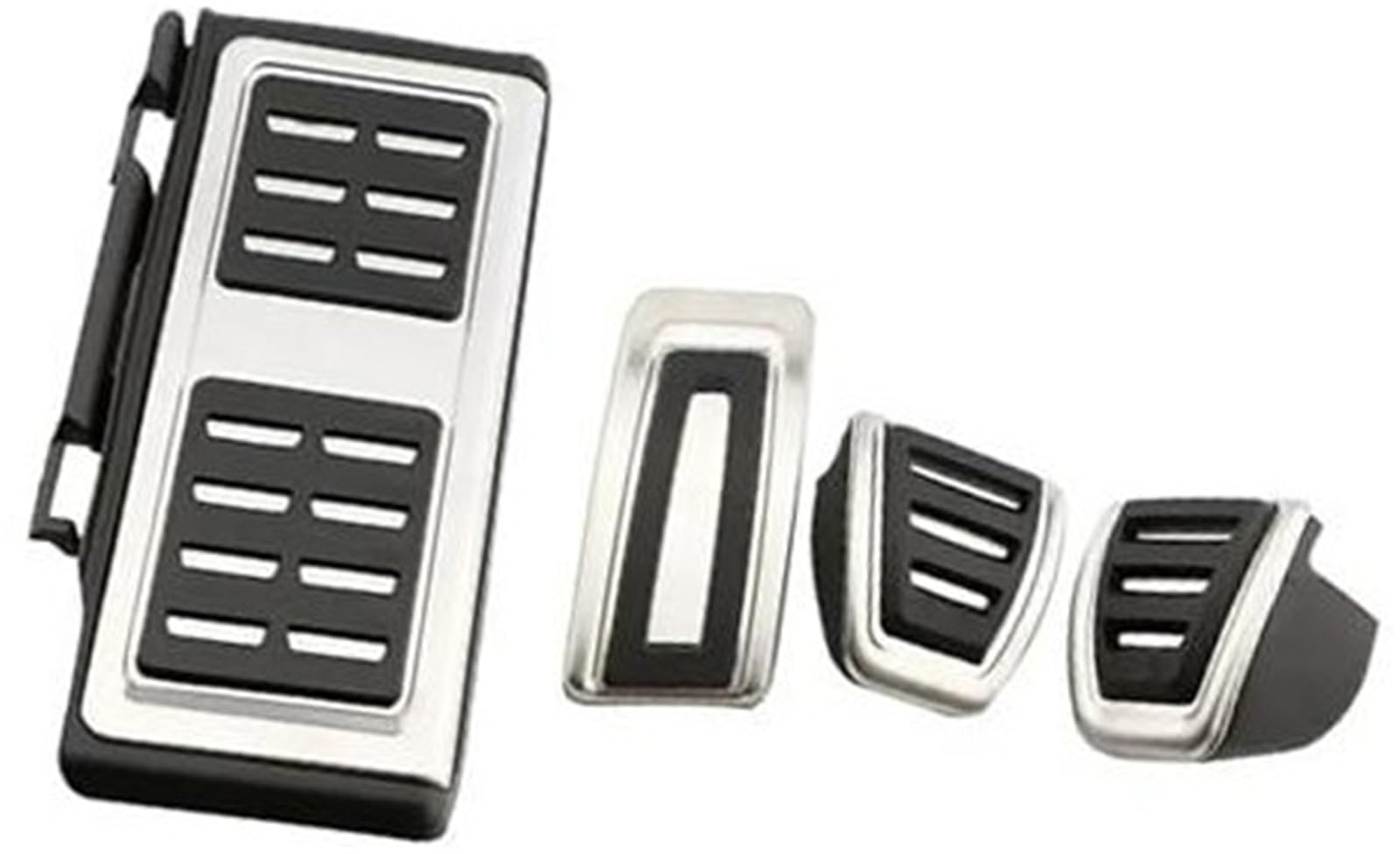 Pedalauflage, for Skoda, for Octavia, for 5E, for Rapid Parts Autopedale Fußkraftstoffbremskupplungsdeckel Autotürverkleidungsabdeckung(BLACK MT 4 piece) von UJMOK