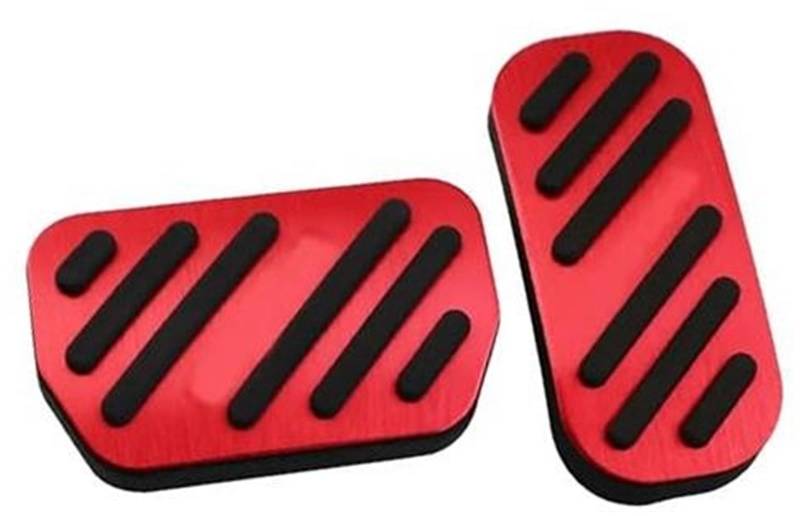 Pedalauflage, for Toyota, for C-HR, for CHR 2016 2017 2018 2019 2020 2021 2022 Aluminiumlegierung Auto Gaspedal Bremspedale Gaskupplungsabdeckung Pads Autotürverkleidungsabdeckung(Red) von UJMOK