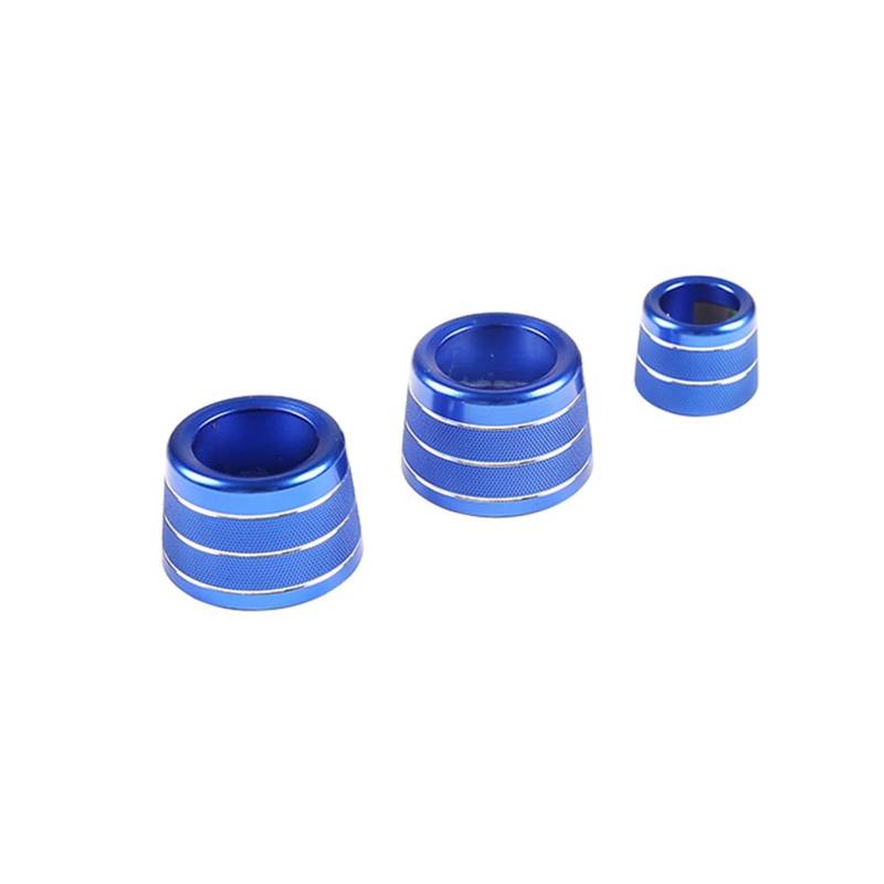 for BMW, 5 6 7 Series GT G30 G32 G12 X3 X4 G01 G02 Klimaanlage Klimatisierung Knopf Zierring Radio Lautstärke Tune Knopfabdeckung Bedienknopf-Abdeckring(Blue,6 Series 2018-2023) von UJMOK