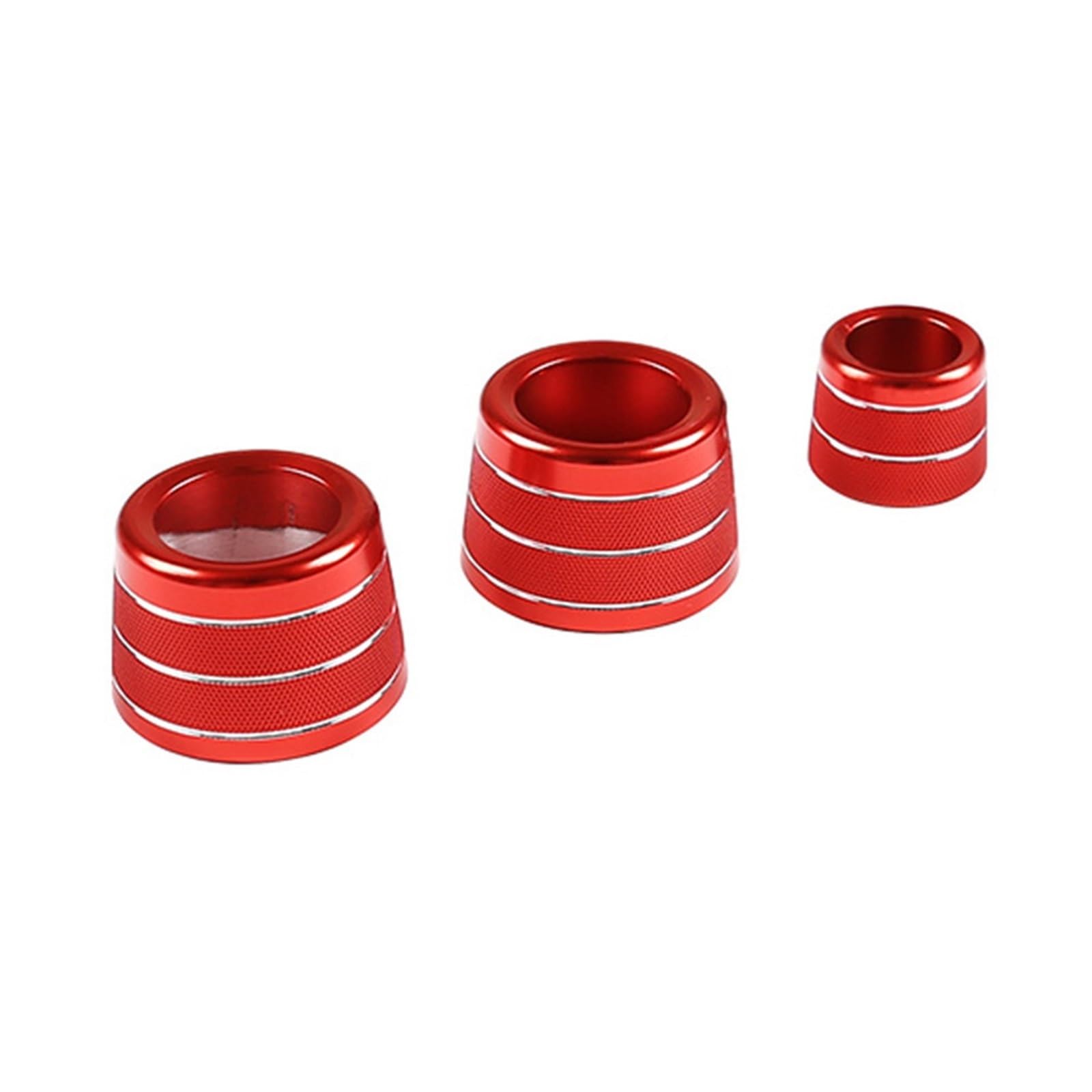 for BMW, 5 6 7 Series GT G30 G32 G12 X3 X4 G01 G02 Klimaanlage Klimatisierung Knopf Zierring Radio Lautstärke Tune Knopfabdeckung Bedienknopf-Abdeckring(Red,5 Series 2018-2023) von UJMOK