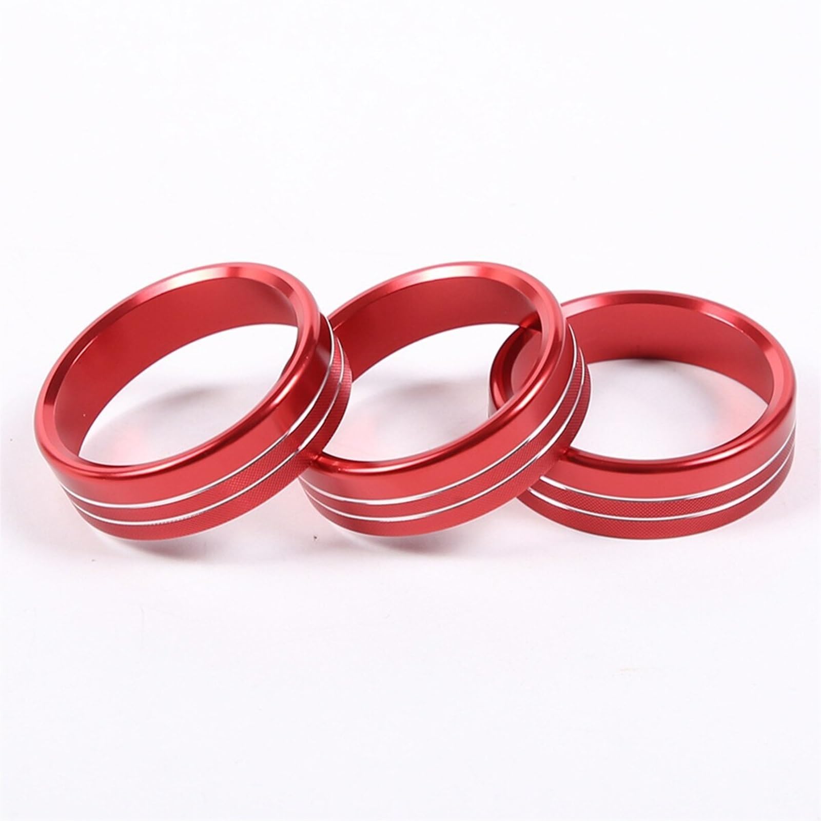 for Toyota, 86, for Subaru, BRZ 2022 Aluminiumlegierung Auto Zentrale Steuerung Klimaanlage Knopf Zierring Abdeckung Innenzubehör Bedienknopf-Abdeckring(Red) von UJMOK