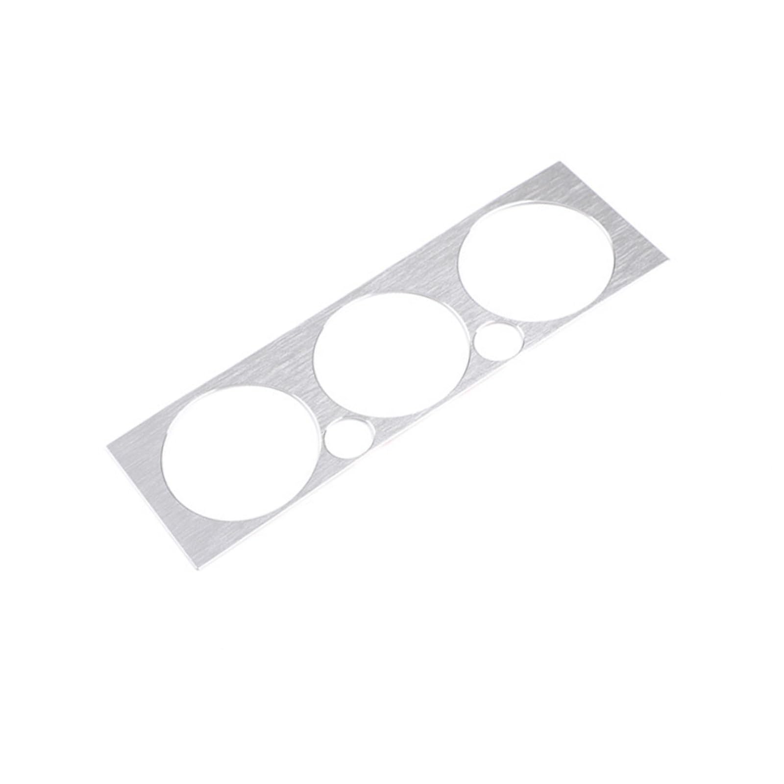 for Toyota, Tacoma 2011-2014 Auto Klimaanlage Knopf Panel Rahmen Trim Abdeckung Aufkleber Innen Zubehör Bedienknopf-Abdeckring(Silver) von UJMOK