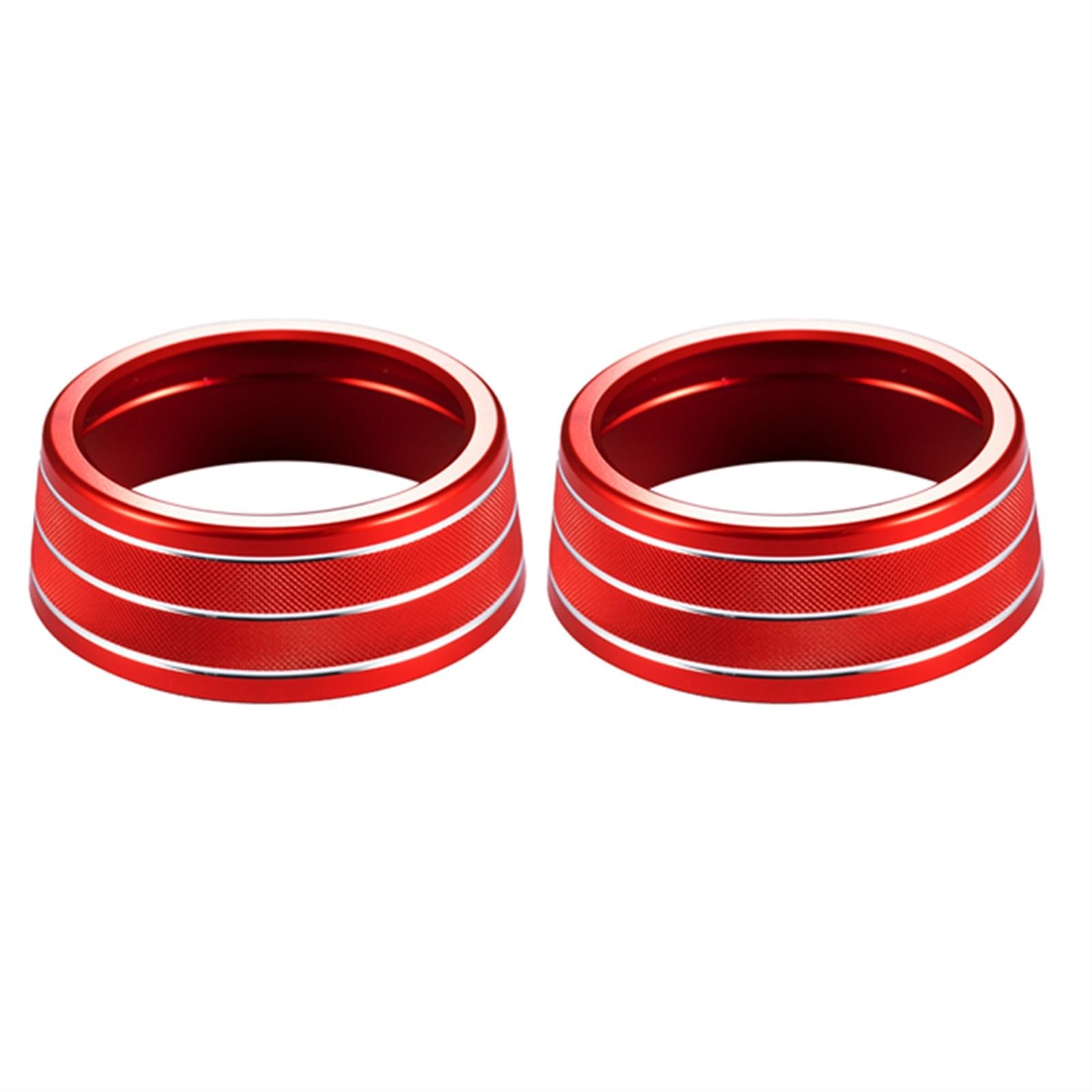 for Toyota, for RAV4, 2019 2020 2021 2022 Auto-Innenzubehör, Auto-AC-Klimatisierungsknopf-Trimmknopfabdeckung Bedienknopf-Abdeckring(Red) von UJMOK