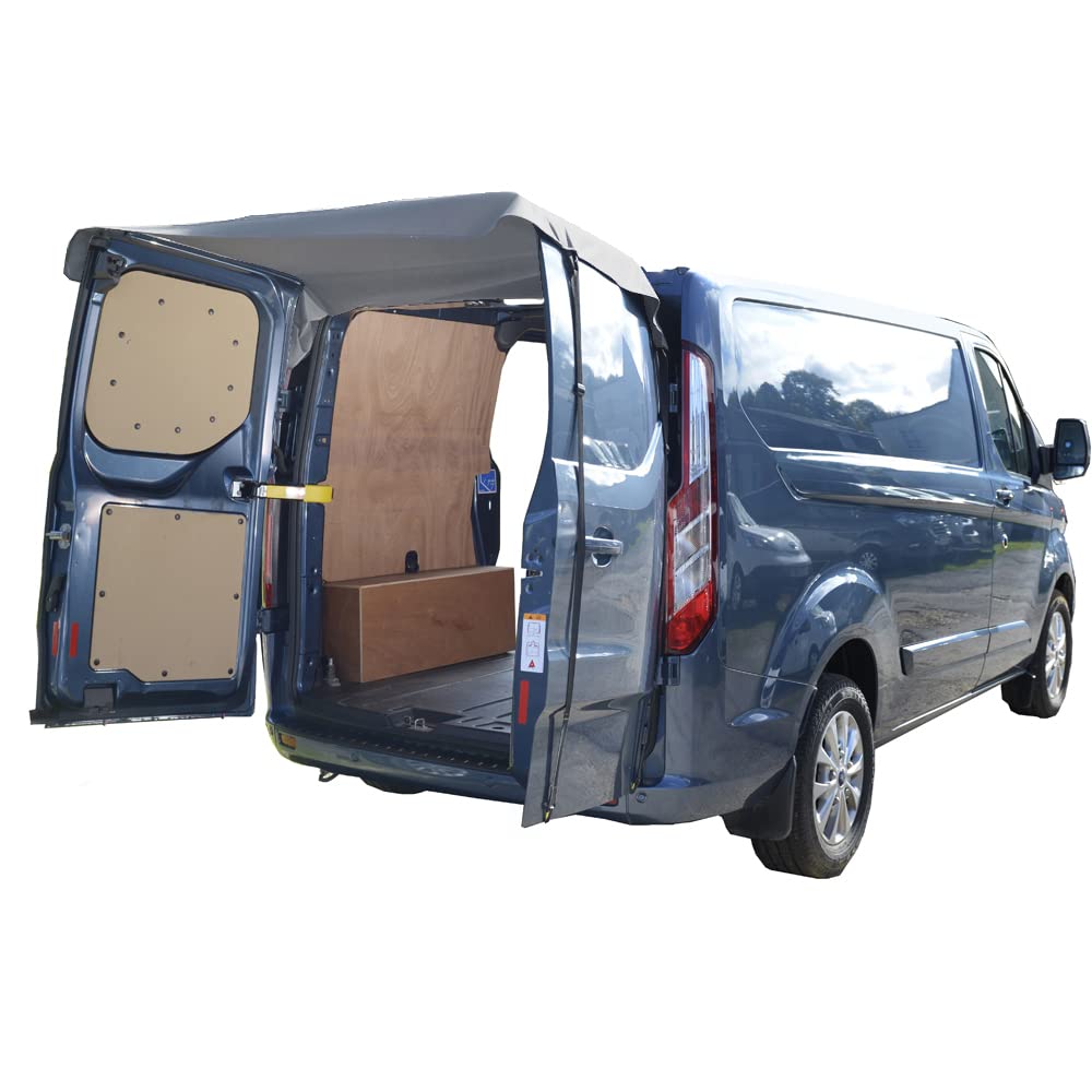 UK Custom Covers BDC514GAD30 Maßgeschneiderte Abdeckung für hintere Scheunentür, passend für Ford Transit Custom RS (ab 2013), Grau von UK Custom Covers