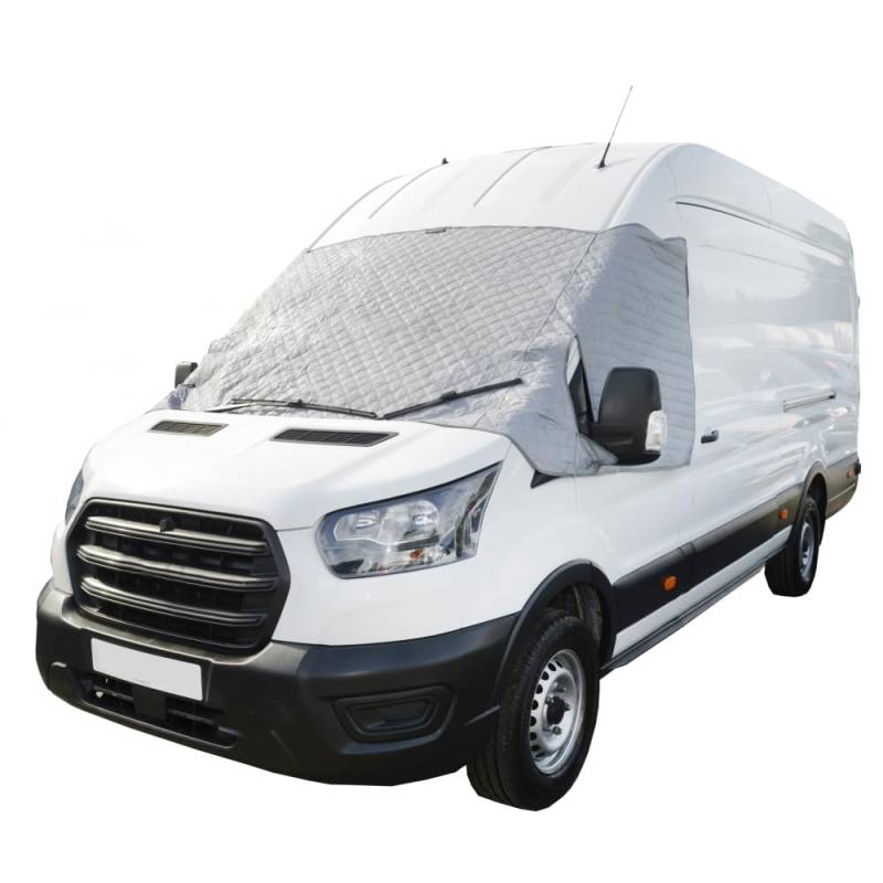 UK Custom Covers TSW907GREY Thermo-Windschutzscheibenabdeckung, Grau – für Ford Transit MK8 Wohnmobil ab 2014 von UK Custom Covers