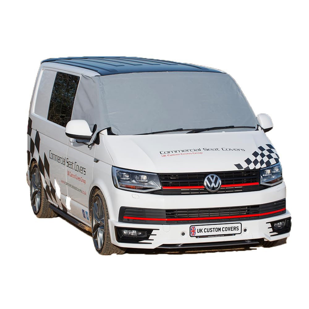 UK Custom Covers VW T6 Kombi Scheibenabdeckung mit Augen (ab 2015) Frontscheibenabdeckung von UK Custom Covers