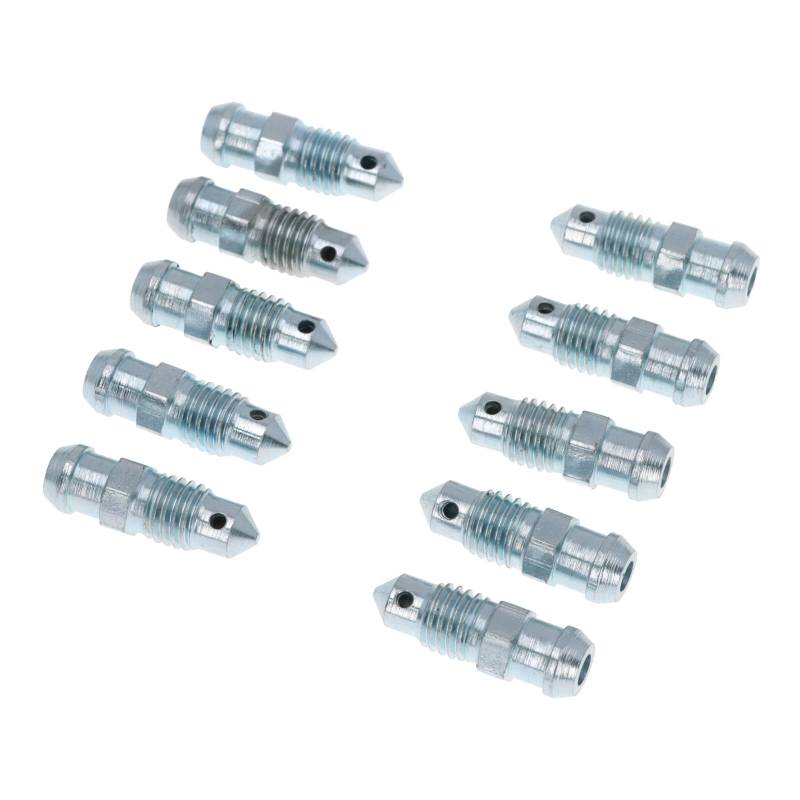 10x Bremssattel Entlüfterschraube Entlüftungsventile M7x1x21.7 mm SW von UK-Motors