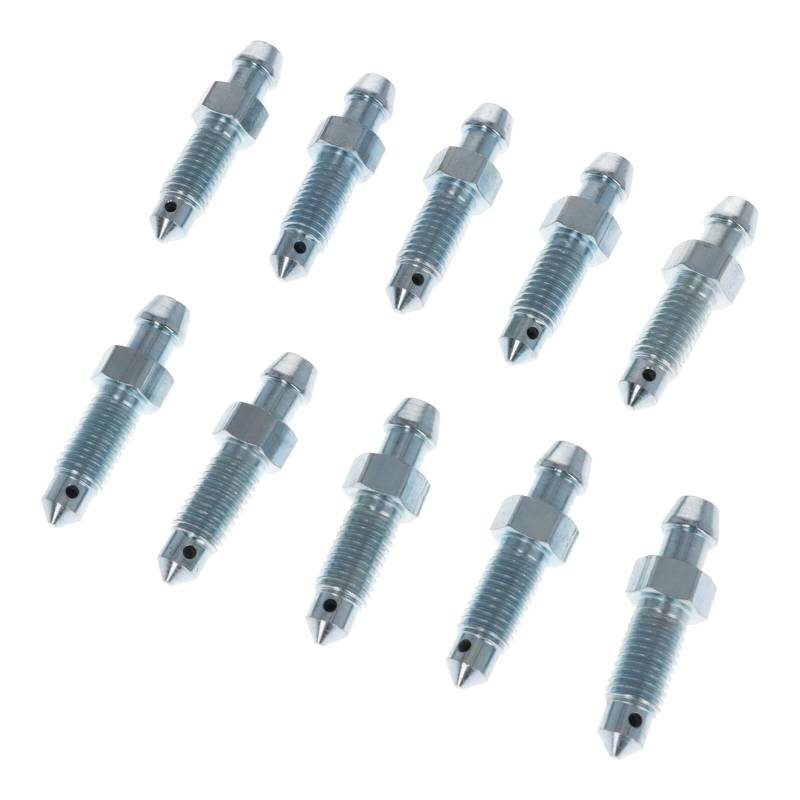 10x Bremssattel Entlüfterschraube Entlüftungsventile M7x1x30.5 mm SW7 von UK-Motors