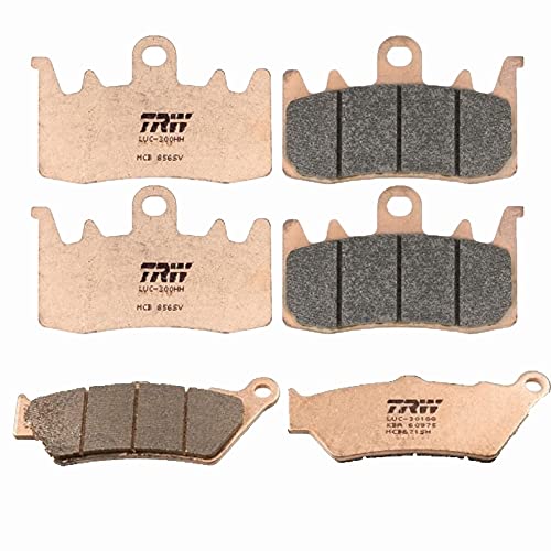 3X TRW Bremsbeläge vorne+hinten MCB856SV MCB671SH passend für BMW R1200GS 2013-2018 von UK-Motors