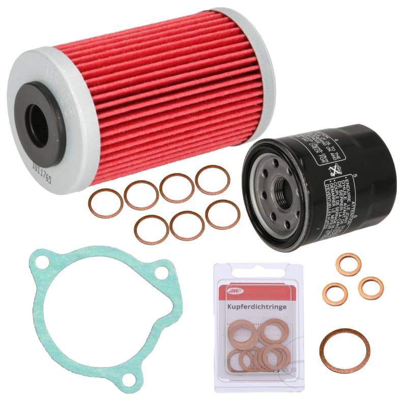 Service Kit Ölfilter Dichtungen Ölwechsel für KTM LC4 400-660 Supermoto EXC SMC Duke Inspektionskit von UK-Motors