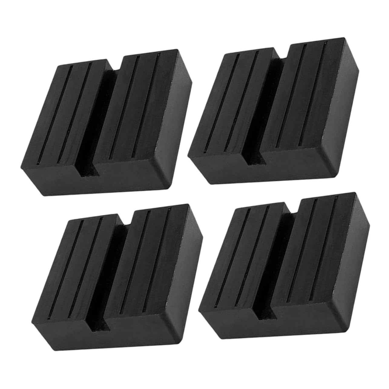 UKCOCO 4 Stück Gummiblock gummimatte autozubehör Wagenheberzubehör Gummipad Wagenheber-Auflage Hebekissen für Wagenheber Pinch Weld Jack Pad Adapter für KFZ-Wagenheber Jack-Lift-Pad Black von UKCOCO