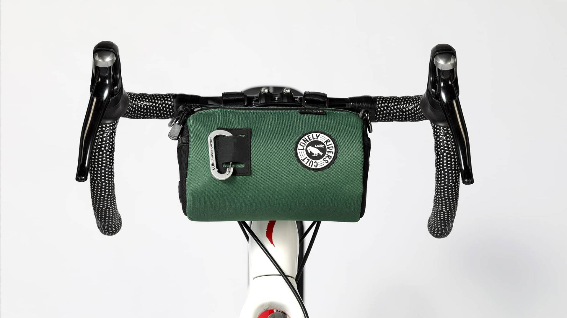 ULAC - Coursier Bike Handlebar Bag | 2,7 L | 20cm x 12cm | Befestigung am Lenker | Für Handy, Flasche, Brille, Vorhängeschloss, Werkzeug, Licht, Schlüssel von ULAC