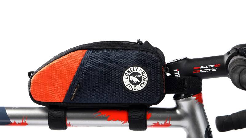 ULAC - Rahmentasche für Fahrrad Trekking PRO | wasserdichte Materialien | 21x10x6 cm | Reißverschluss und Taschen | Klettverschlussbefestigung | Leicht und Kompakt von ULAC