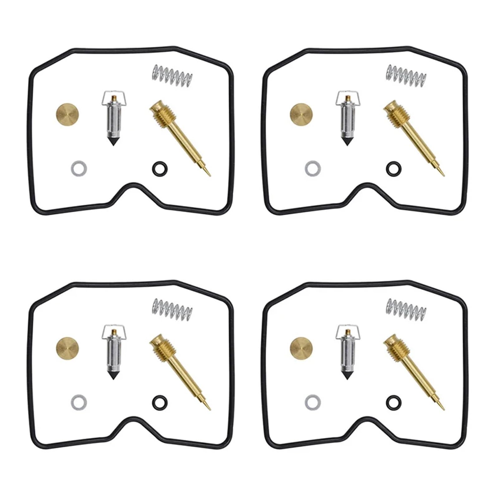 4 Sets Motorcyclce Vergaser Rebuild Repair Tool Kit for Ka.wa,sa/ki EL250 EN450 EN500 EX250 Ninija EX500 KEF300 KL250D von ULEZUAR