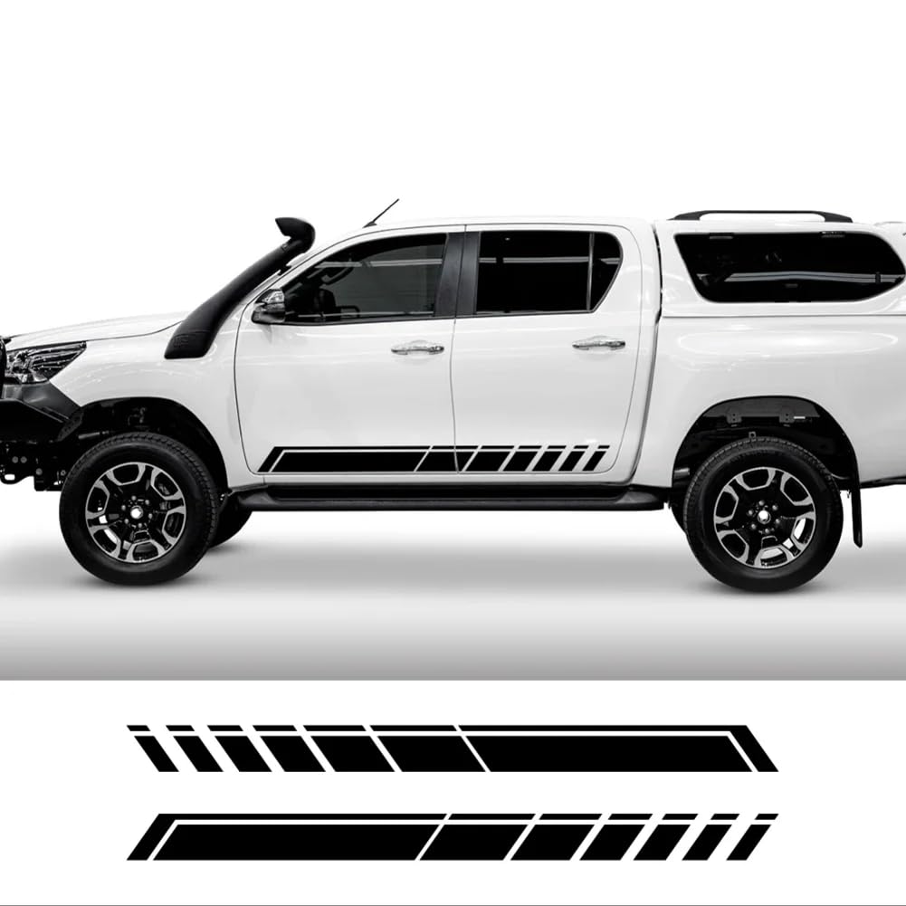 Pickup-Autoaufkleber, Grafikaufkleber, Streifen-Set, für Toyota, für Hilux, für VIGO, für Tür 2008-2016, PVC-Aufkleber, Auto-Außenzubehör von ULEZUAR