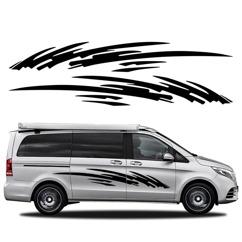 Van Graphics Splash Sticker Vinyl Lustiges Dekor Aufkleber Auto-Tuning-Zubehör, für Wohnmobil, Wohnmobil, Wohnwagen, Cargo MPV Panel von ULEZUAR