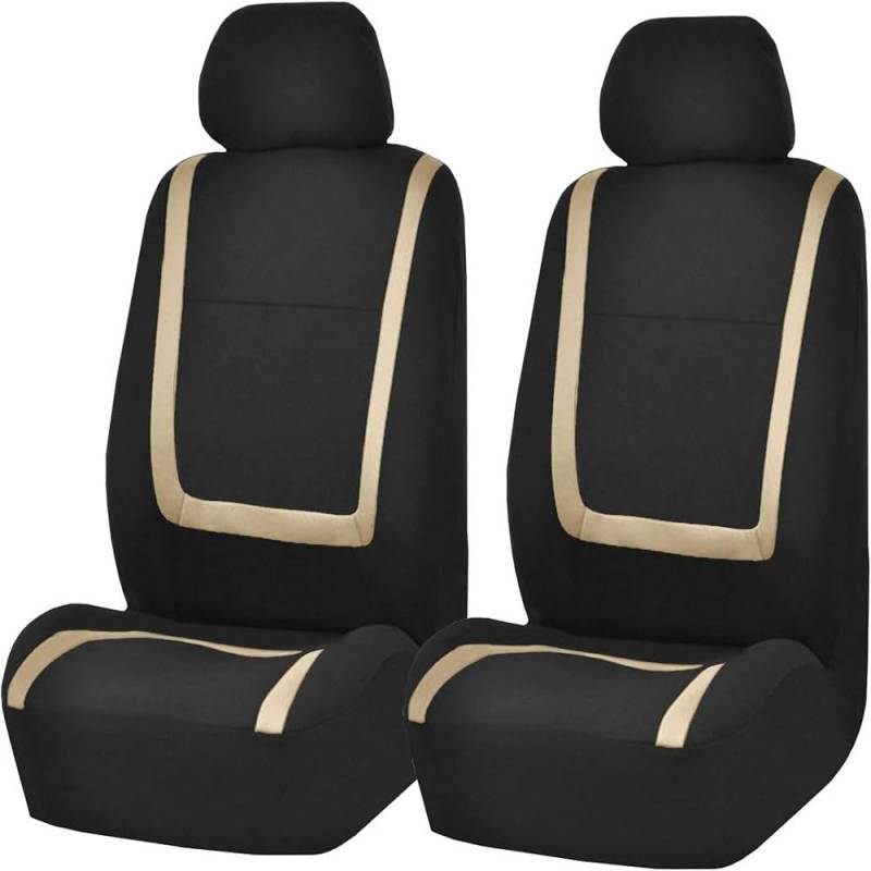 ULPro Auto Sitzbezüge Komplettset Für to-yota Aygo 2012-2021, Autositzbezüge Schonbezüge Sitzschoner Fit Rutsch Waschbar Sitzzubehör Accessorie,E/Gold von ULPro