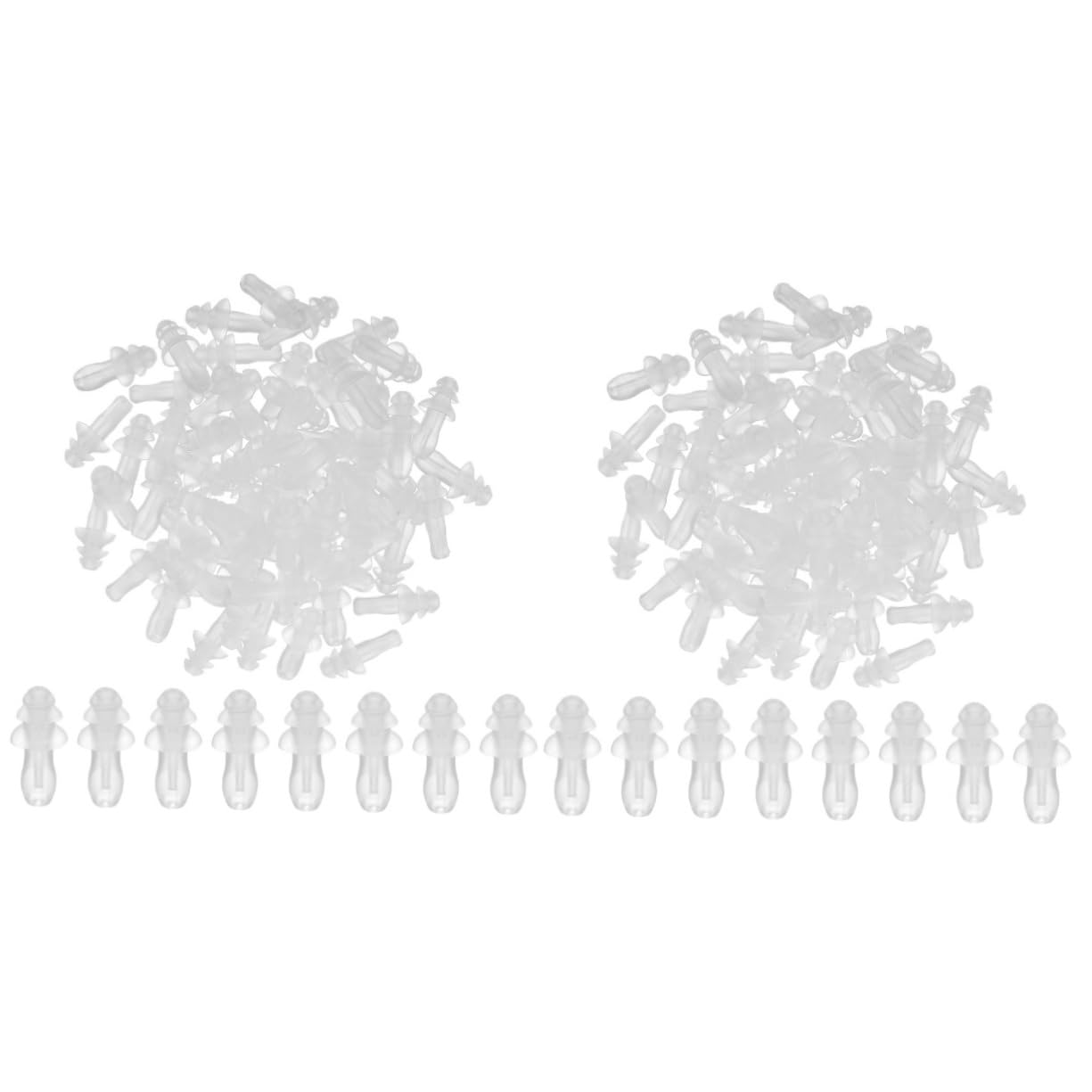 2 Sätze Ohrstöpsel Ohrenschmalz Reiniger Ohrhörer Stecker Wasserdichte Ohrabdeckungen Gehörschutzstöpsel Kopfhörer Für Konzerte Schützende Tipps Kieselgel Transparent 50 Paare * 2 ULTECHNOVO von ULTECHNOVO