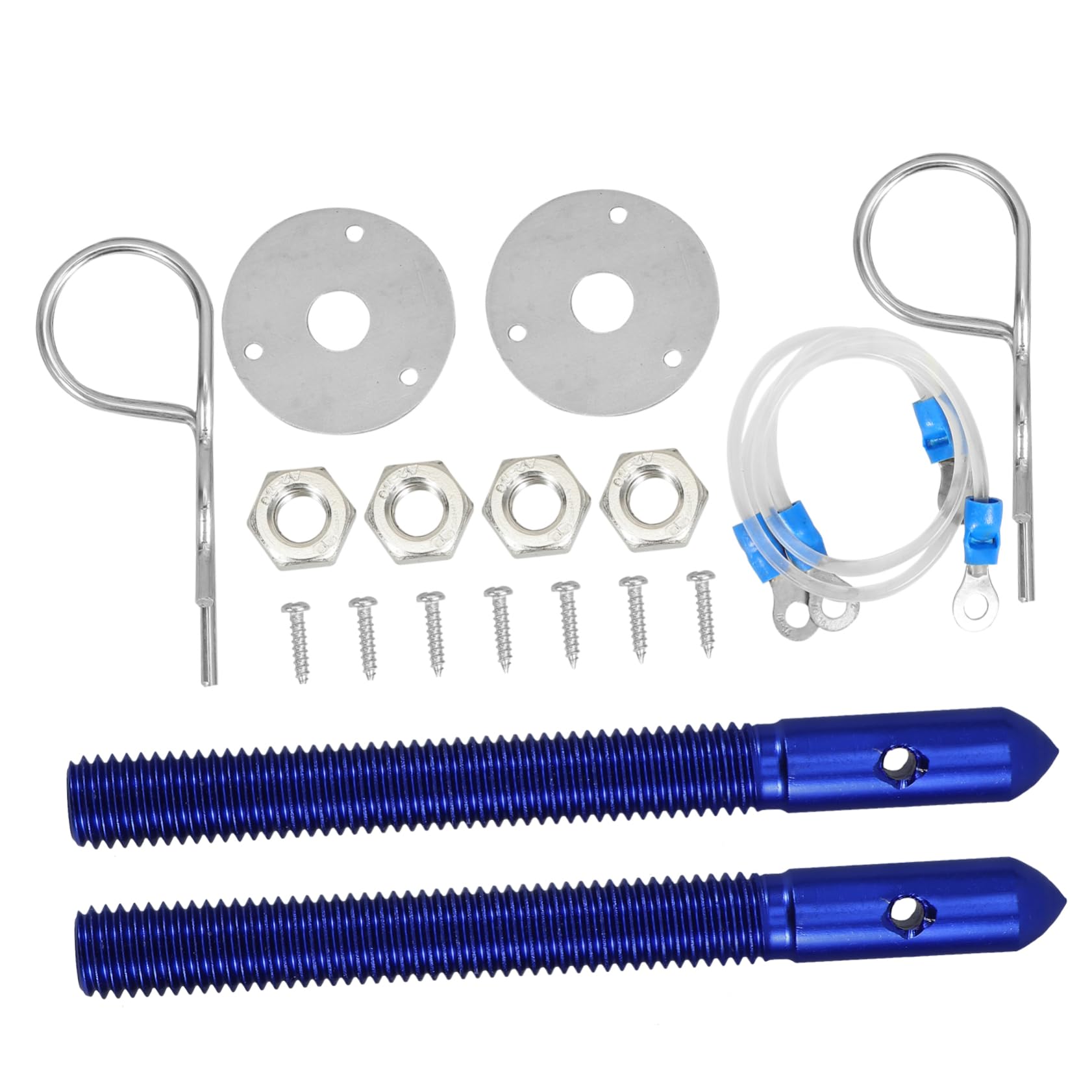 ULTECHNOVO 1 Set Motorhaube Pin Kit Auto Modifiziertes Platten Schloss Clip Set Zubehör Für Fahrzeug Haube Mit Schnellverschluss Und Bumper Fasteners von ULTECHNOVO