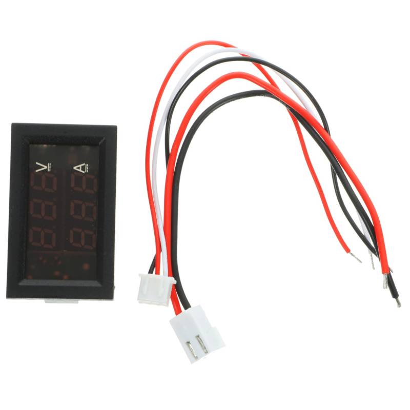 ULTECHNOVO 1 Stk Spannung und Strom Batteriewächter mit Shunt Voltmeter-Amperemeter-Anzeige Stromspannung digital voltmeter kfz batterietester 10a Digitalvoltmeter auto strom tester Plastik von ULTECHNOVO