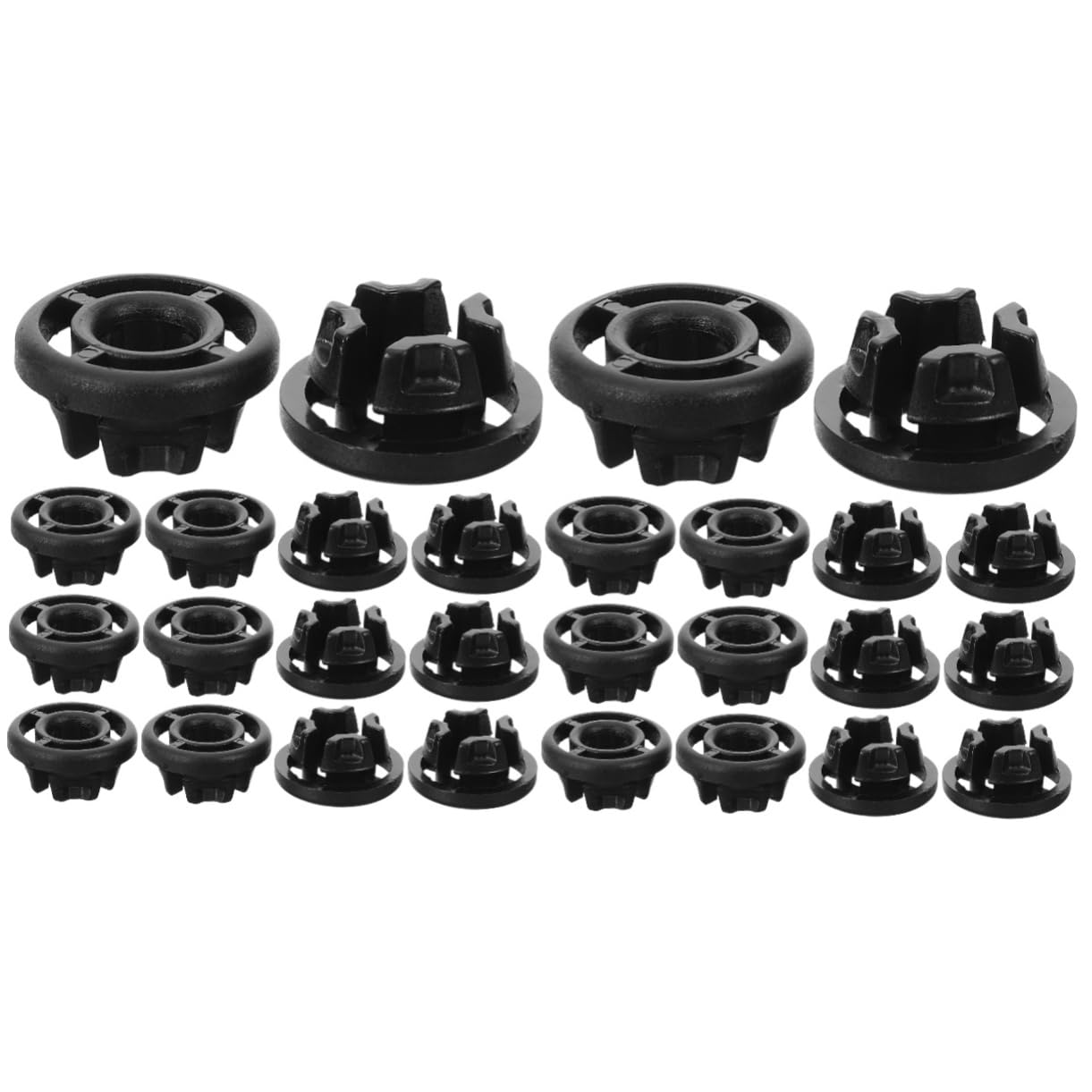 ULTECHNOVO 100 STK Auto-Stützstangenhalter Auto Motorhaube Stützstange Motorhaube Clip Kunststoff Klammer für Autohaube Absorber für Motorabdeckungstüllen Haubenstangen-Ösenclip Plastik Black von ULTECHNOVO