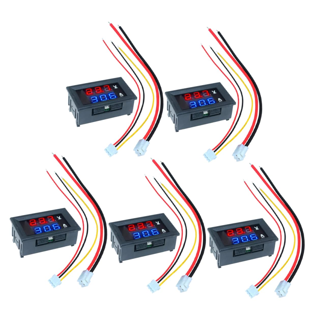 ULTECHNOVO 10A Digitaler Voltmeter Ammeter Spannungs Und Stromtester Für Autos Duales Display + Präzise Messung Für DC Anwendungen von ULTECHNOVO