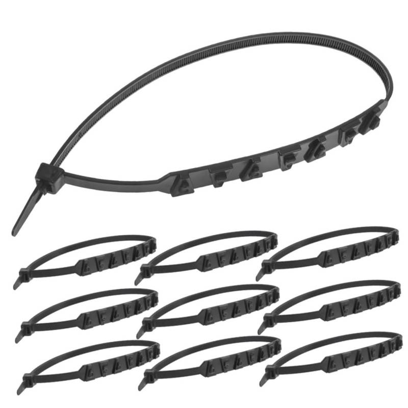 ULTECHNOVO 12st Schneeketten Schneekabel Reifenketten Für Lkw Reifenkabel Kabelketten Für Reifen Motorradketten Für Schnee Und Eis Auto-unterfahrschutzkette Universal Sonw-kette Nylon Black von ULTECHNOVO